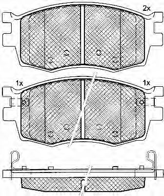 10901 BSF Brake Pad Set, disc brake