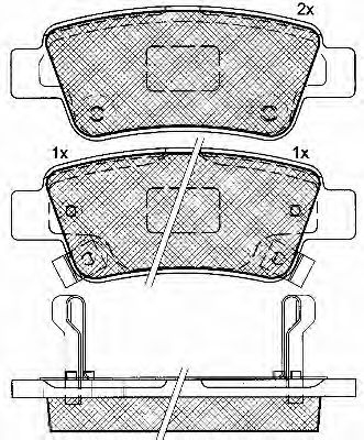 10918 BSF Brake Pad Set, disc brake