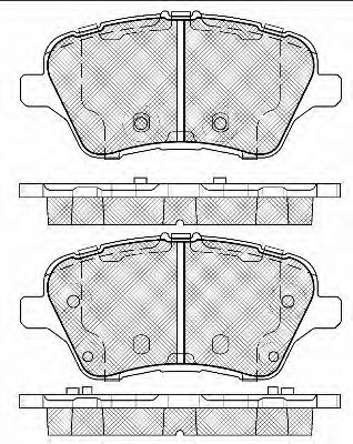 20036 BSF Brake Pad Set, disc brake