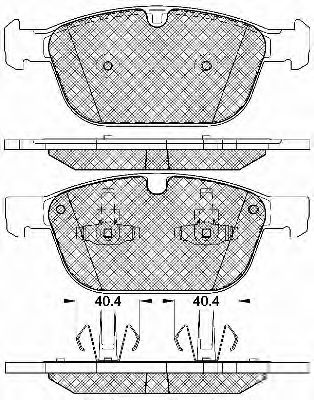 20107 BSF Brake Pad Set, disc brake