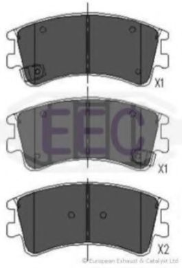 BRP1302 EEC Brake System Brake Pad Set, disc brake