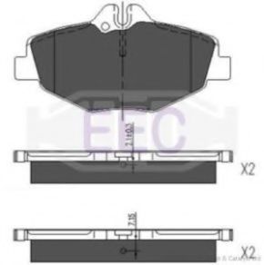 BRP1316 EEC Brake System Brake Pad Set, disc brake