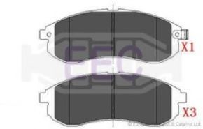 BRP1405 EEC Brake Pad Set, disc brake