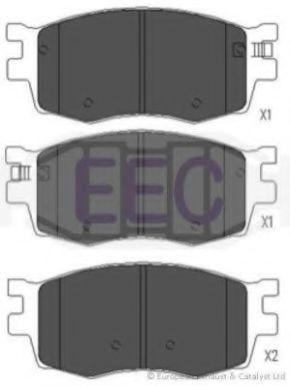 BRP1491 EEC Brake System Brake Pad Set, disc brake