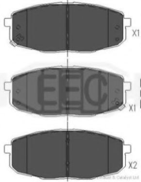 BRP1555 EEC Brake System Brake Pad Set, disc brake