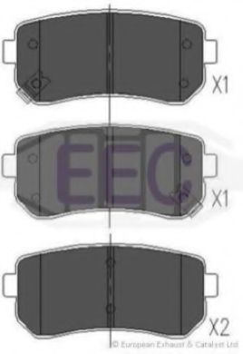 BRP1563 EEC Brake System Brake Pad Set, disc brake