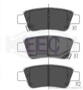 BRP1583 EEC Brake Pad Set, disc brake