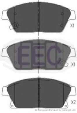 BRP1772 EEC Brake System Brake Pad Set, disc brake
