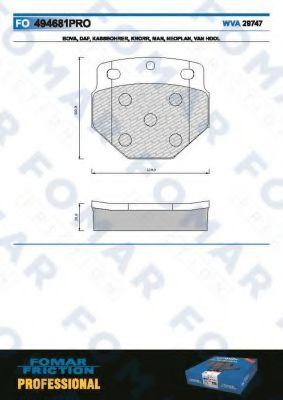 FO 494681 FOMAR+FRICTION Brake System Brake Disc