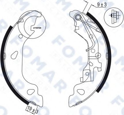 FO 9056 FOMAR+FRICTION Lenkung Lenkgetriebe