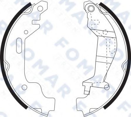 FO 9084 FOMAR+FRICTION Brake Shoe Set