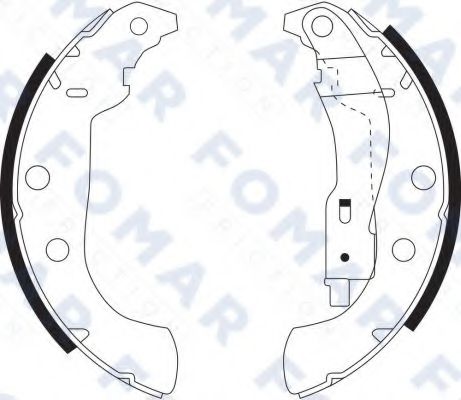 FO 9103 FOMAR+FRICTION Brake Shoe Set