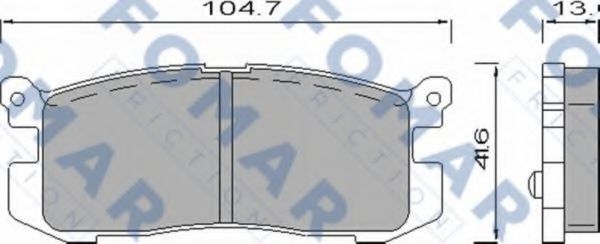 FO 420581 FOMAR+FRICTION Brake Pad Set, disc brake