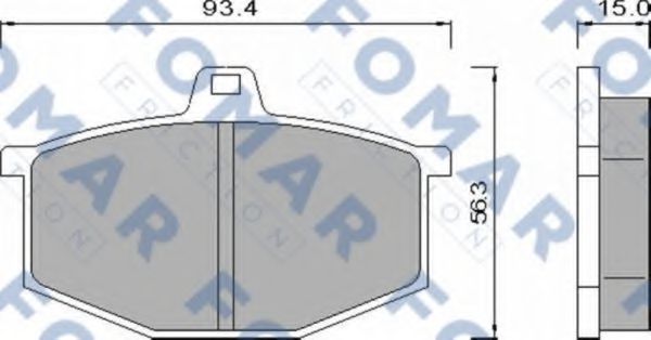 FO 424781 FOMAR+FRICTION Brake Pad Set, disc brake