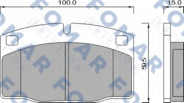 FO 426981 FOMAR+FRICTION Brake Pad Set, disc brake