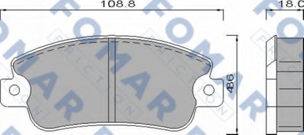 FO 436181 FOMAR+FRICTION Brake Pad Set, disc brake