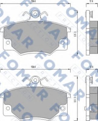 FO 437381 FOMAR+FRICTION Brake Pad Set, disc brake