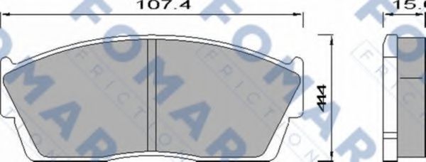 FO 442181 FOMAR+FRICTION Brake Pad Set, disc brake
