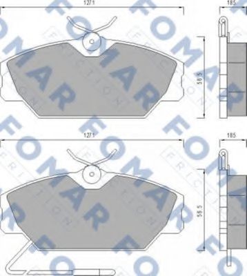 FO 447881 FOMAR+FRICTION Brake Pad Set, disc brake