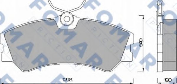 FO 463781 FOMAR+FRICTION Brake Pad Set, disc brake