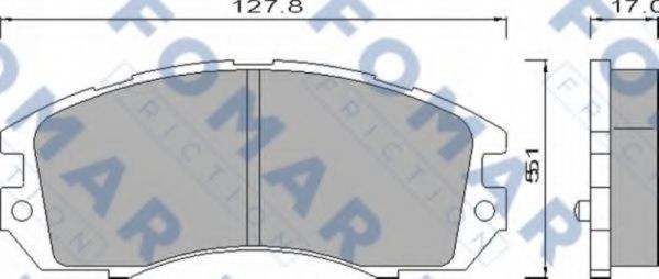 FO 464181 FOMAR+FRICTION Brake Pad Set, disc brake