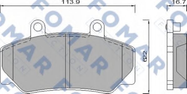 FO 473981 FOMAR+FRICTION Тормозная система Комплект тормозных колодок, дисковый тормоз