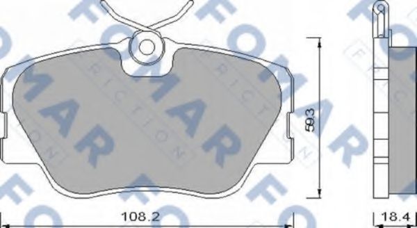 FO 474281 FOMAR+FRICTION Brake Pad Set, disc brake