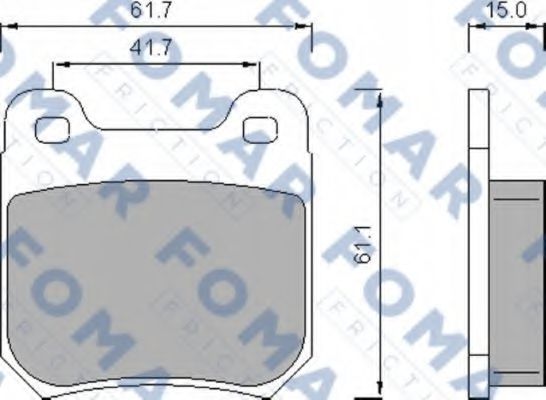 FO 478781 FOMAR+FRICTION Brake Pad Set, disc brake
