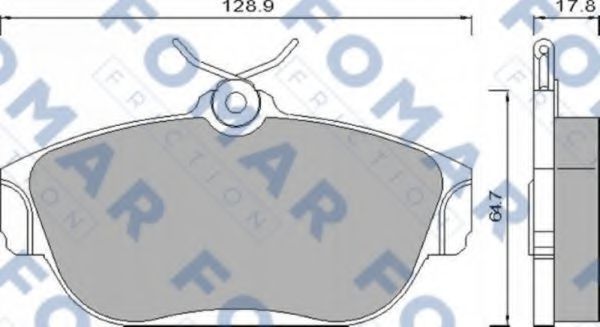 FO 481981 FOMAR+FRICTION Brake Pad Set, disc brake