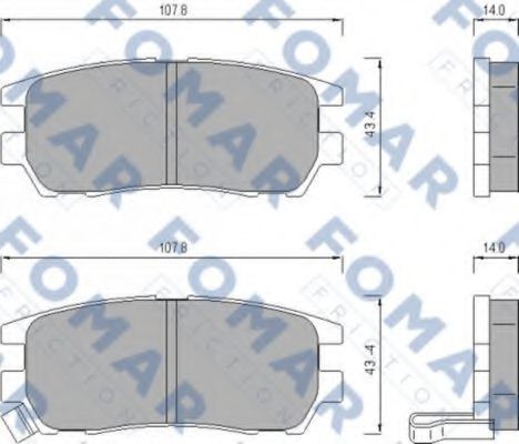FO 482181 FOMAR+FRICTION Brake Pad Set, disc brake