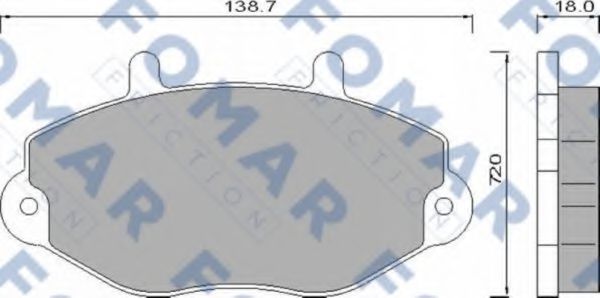 FO 486481 FOMAR+FRICTION Brake Pad Set, disc brake
