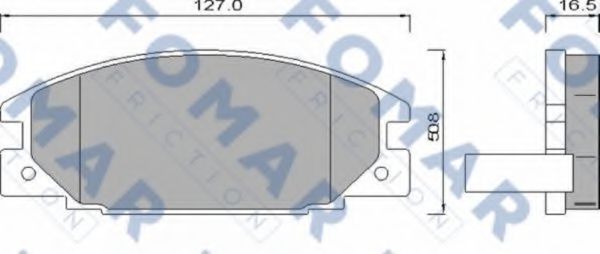 FO 486681 FOMAR+FRICTION Brake Pad Set, disc brake