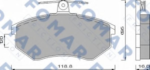 FO 488481 FOMAR+FRICTION Brake System Brake Pad Set, disc brake