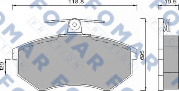 FO 488581 FOMAR+FRICTION Brake System Brake Pad Set, disc brake