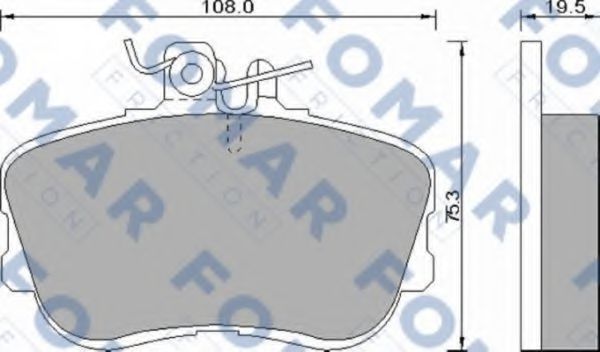 FO 493781 FOMAR+FRICTION Brake System Brake Pad Set, disc brake