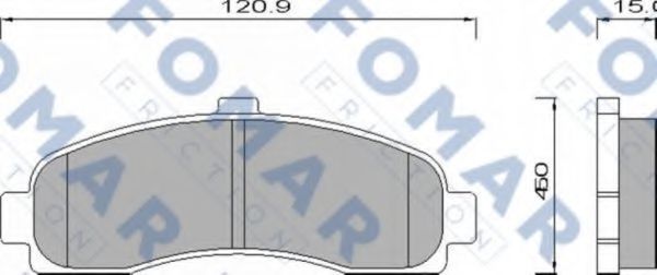 FO 495981 FOMAR+FRICTION Brake Pad Set, disc brake