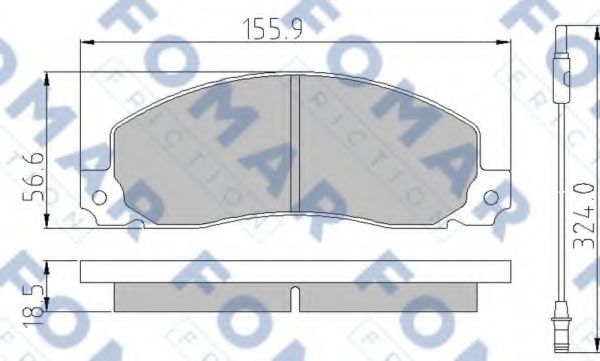 FO 499681 FOMAR+FRICTION Brake Pad Set, disc brake