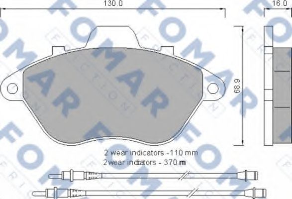 FO 554581 FOMAR+FRICTION Brake System Brake Pad Set, disc brake