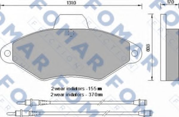 FO 592481 FOMAR+FRICTION Brake Pad Set, disc brake