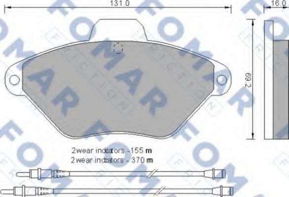 FO 592581 FOMAR+FRICTION Brake System Brake Pad Set, disc brake
