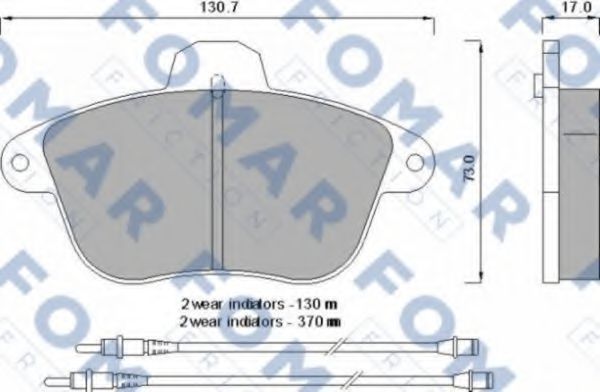 FO 593481 FOMAR+FRICTION Brake Pad Set, disc brake