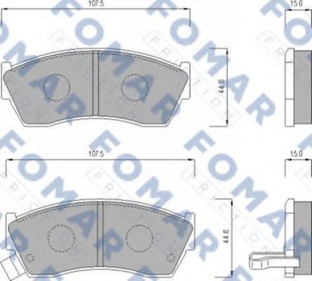 FO 620081 FOMAR+FRICTION Brake System Brake Pad Set, disc brake