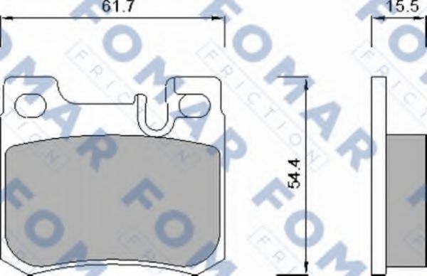 FO 622381 FOMAR+FRICTION Brake Pad Set, disc brake
