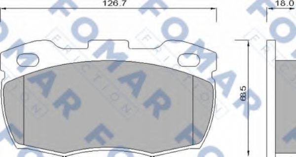FO 624681 FOMAR+FRICTION Brake Pad Set, disc brake