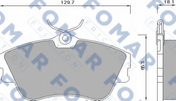 FO 625381 FOMAR+FRICTION Brake Pad Set, disc brake