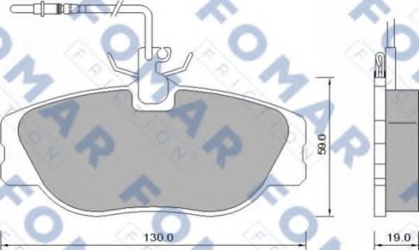 FO 629081 FOMAR+FRICTION Тормозная система Комплект тормозных колодок, дисковый тормоз