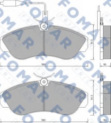 FO 629681 FOMAR+FRICTION Brake System Brake Pad Set, disc brake