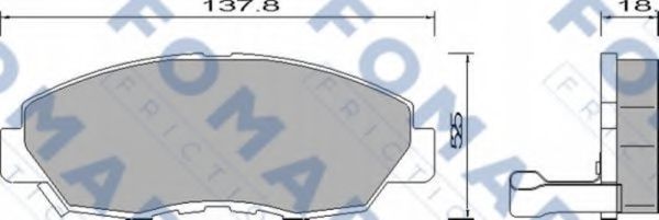 FO 633881 FOMAR+FRICTION Brake Pad Set, disc brake