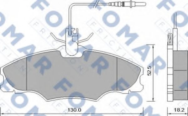 FO 637381 FOMAR+FRICTION Brake System Brake Pad Set, disc brake