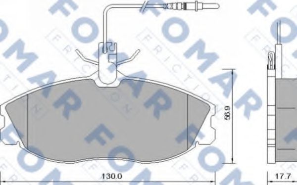 FO 637581 FOMAR+FRICTION Brake Pad Set, disc brake